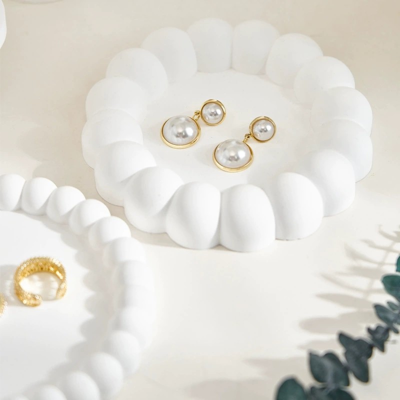 Diy redondo bolha bandeja coas - Resin Art Tray avaliação e preço