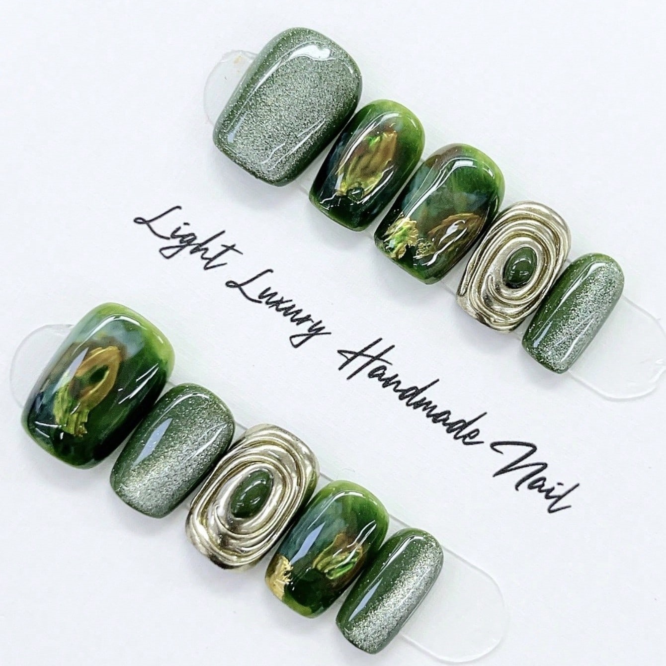 10 peças de unhas postiças cur - Resin Art And Deco avaliação e preço